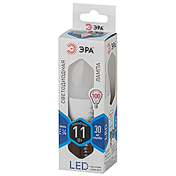 LED B35-11W-840-E14 ЭРА диод, свеча, 11Вт, нейтр, E14
