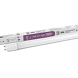 LED T8-20W-865-G13-1200мм ЭРА диод,трубка стекл,20Вт,хол,пов. G13 