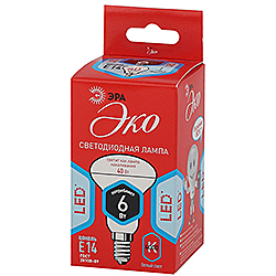 ECO LED R50-6W-840-E14 ЭРА диод, рефлектор, 6Вт, нейтр, E14