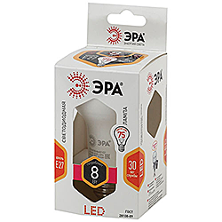 LED R63-8W-827-E27 ЭРА диод, рефлектор, 8Вт, тепл, E27 