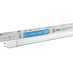 LED T8-10W-840-G13-600мм ЭРА диод,трубка стекл,10Вт,нейтр,пов. G13 
