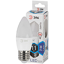LED B35-11W-840-E27 ЭРА диод, свеча, 11Вт, нейтр, E27 